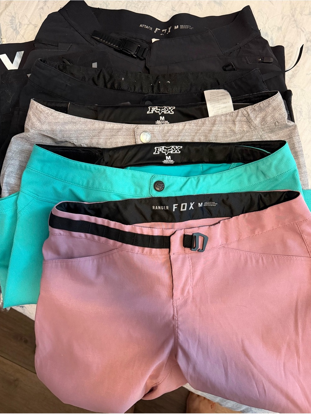 Fox Women's Bike Shorts Bundle - Pink, Teal, Gray, Black